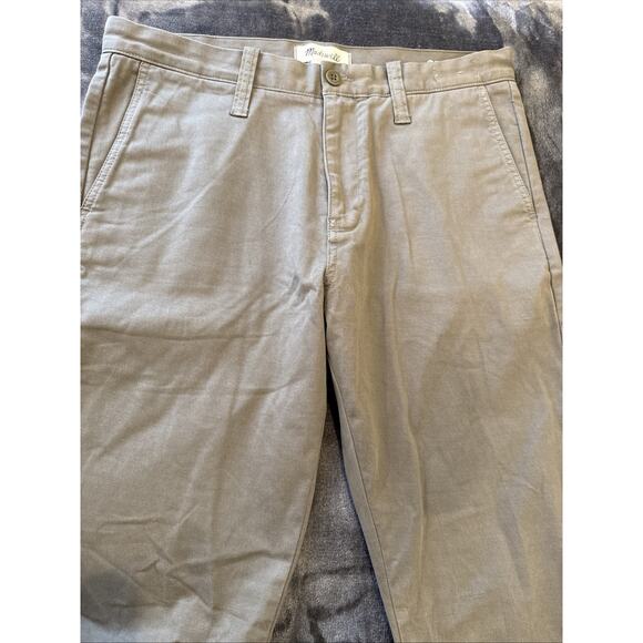 Madewell Pants Mens 33 X 32 Green Chino Khaki Athletic Slim Casual Coolmax Mens - Picture 6 of 16